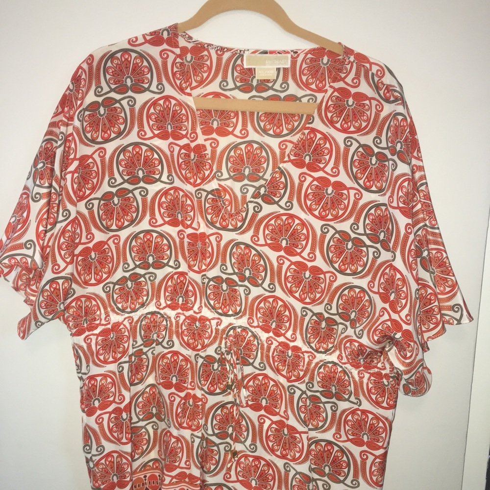 Michael Kors Silk dolman sleeve tunic